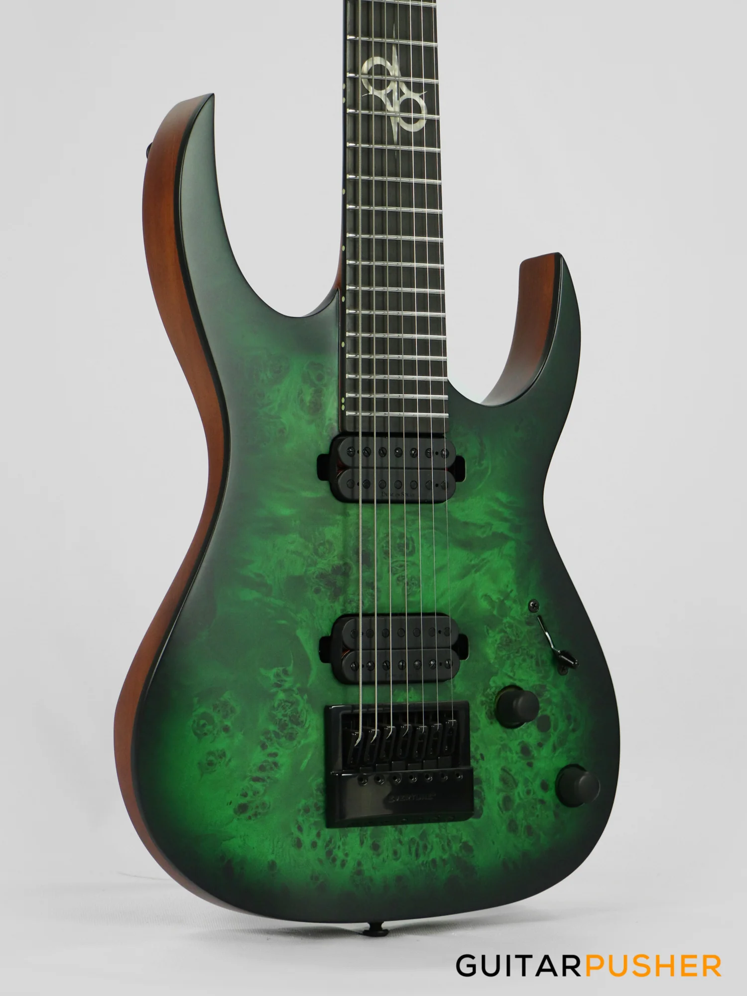 Solar Guitars S1.7LB Lime Burst Matte 7-String Electric Guitar w/ Evertune Bridge - Image 4