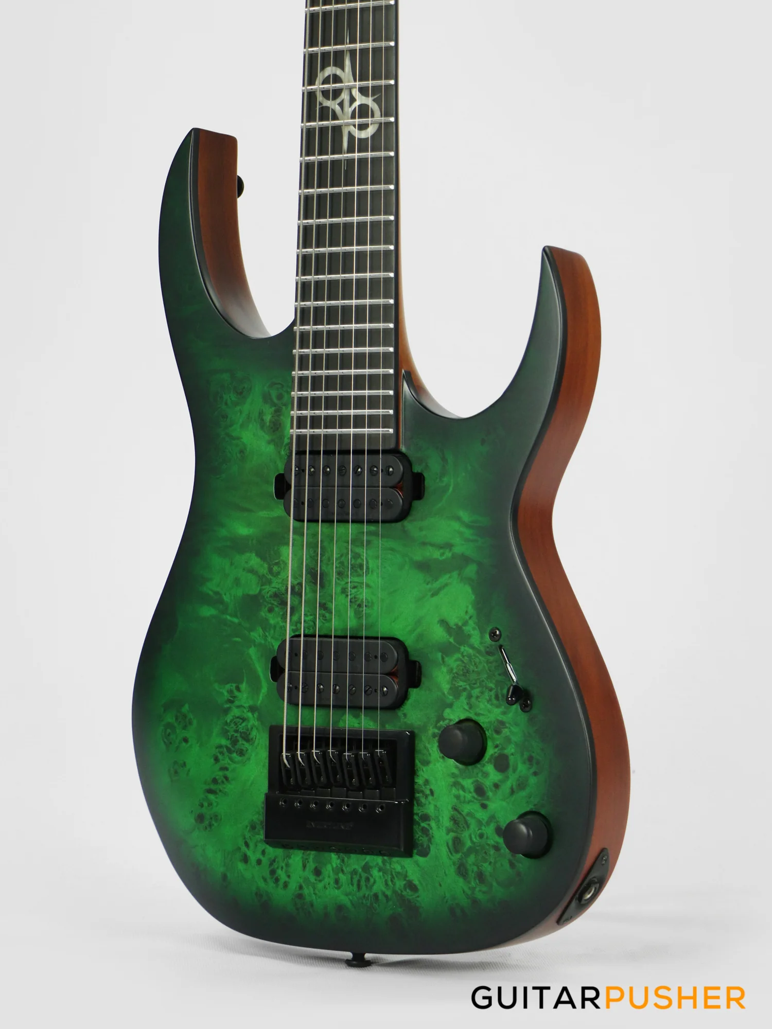 Solar Guitars S1.7LB Lime Burst Matte 7-String Electric Guitar w/ Evertune Bridge - Image 8