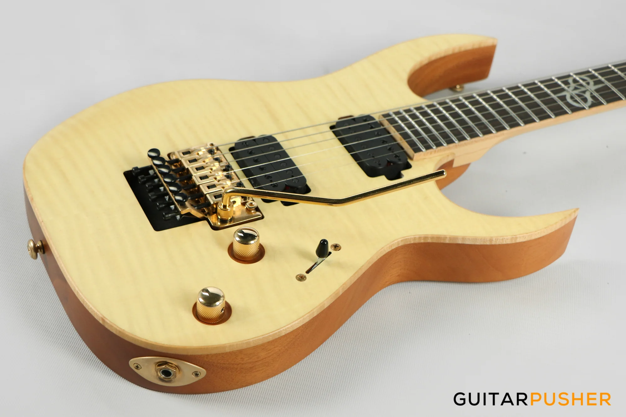 Solar Guitars SB1.6FRFM Flame Natural Matte Electric Guitar w/ Floyd Rose 1000 - Image 10