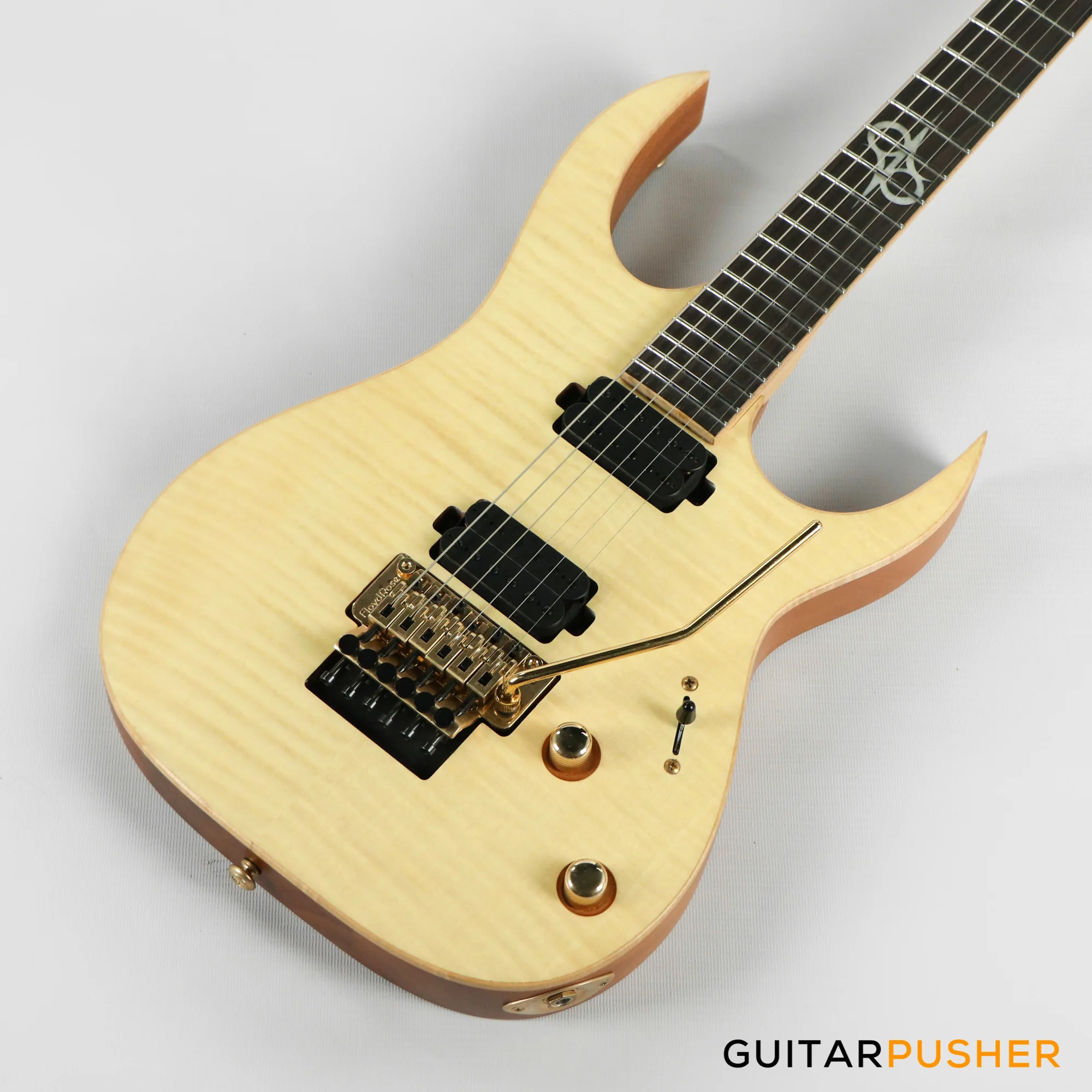 Solar Guitars SB1.6FRFM Flame Natural Matte Electric Guitar w/ Floyd Rose 1000 - Image 11