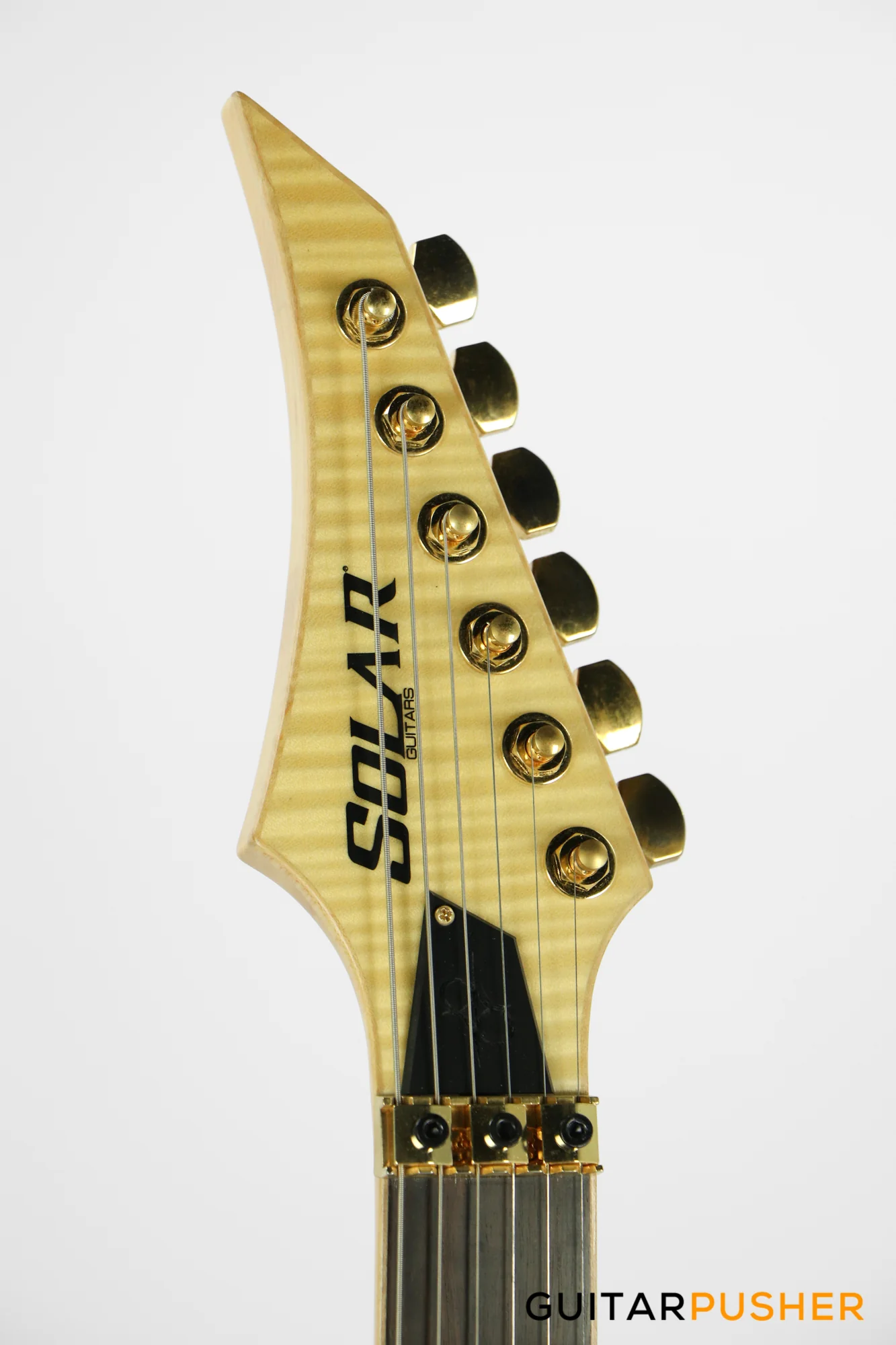 Solar Guitars SB1.6FRFM Flame Natural Matte Electric Guitar w/ Floyd Rose 1000 - Image 3