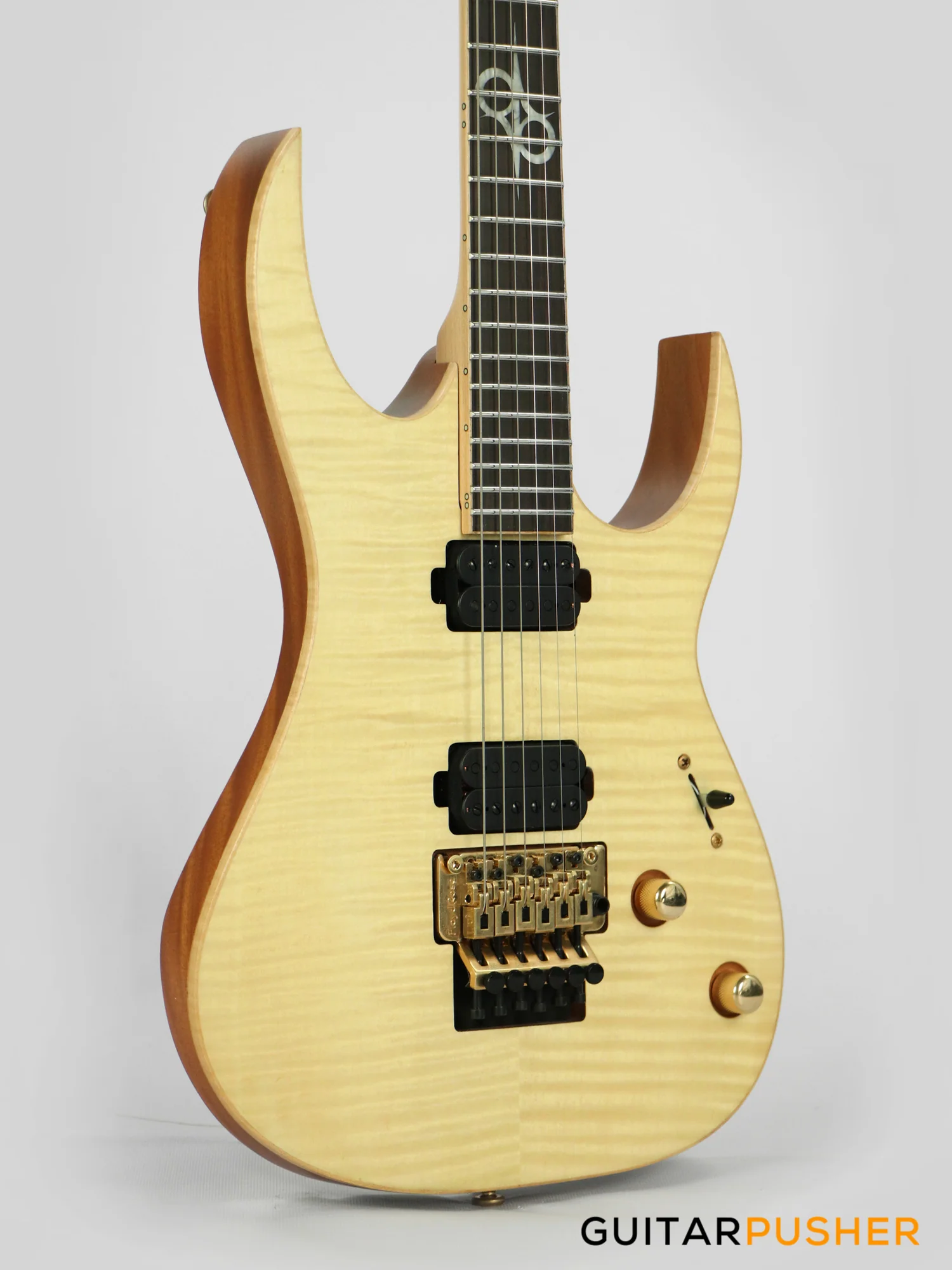 Solar Guitars SB1.6FRFM Flame Natural Matte Electric Guitar w/ Floyd Rose 1000 - Image 5