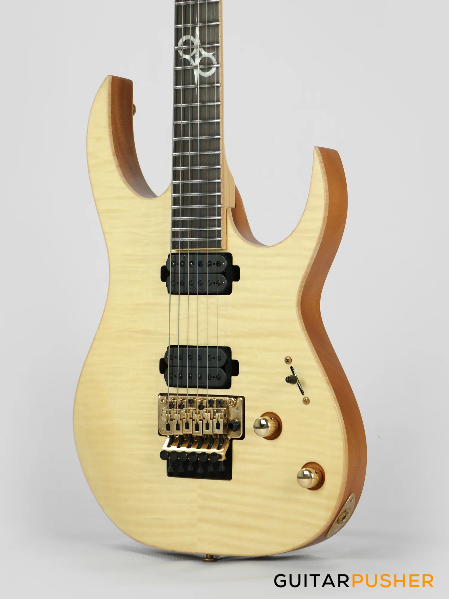 Solar Guitars SB1.6FRFM Flame Natural Matte Electric Guitar w/ Floyd Rose 1000 - Image 8