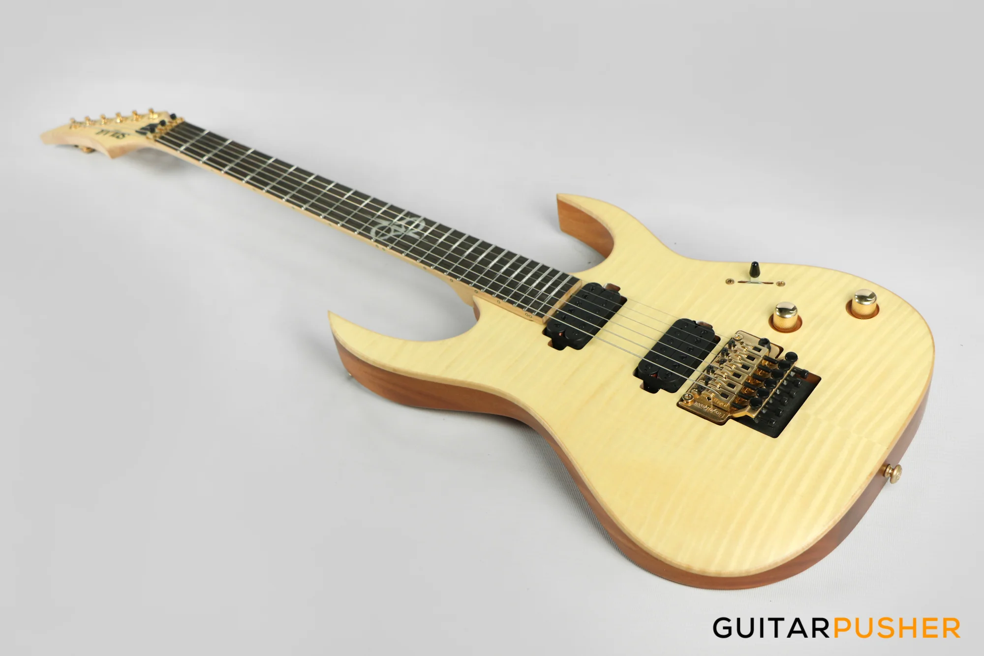 Solar Guitars SB1.6FRFM Flame Natural Matte Electric Guitar w/ Floyd Rose 1000 - Image 9