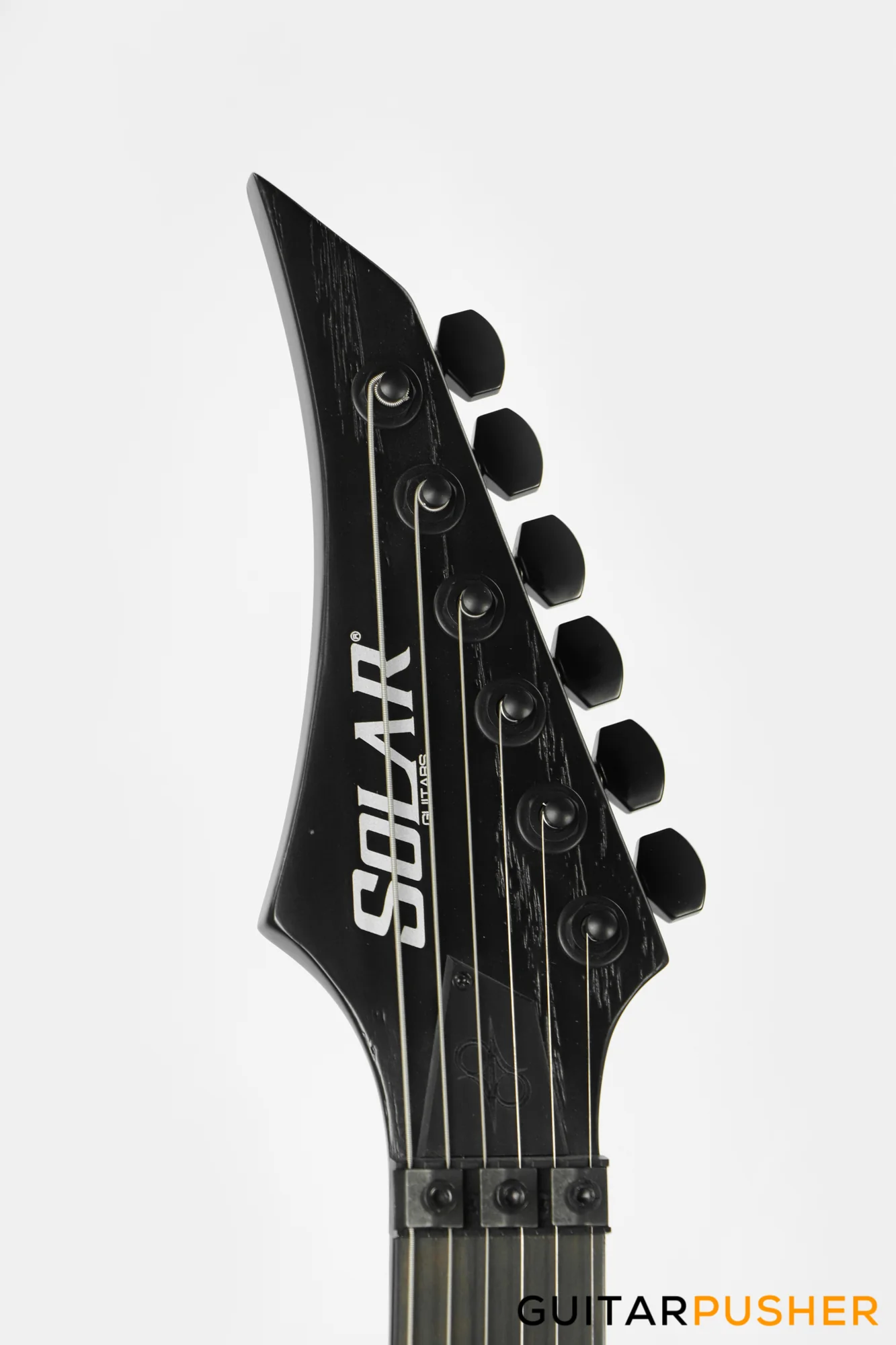 Solar Guitars T1.6FRBOP Black Open Pore Matte Electric Guitar w/ Floyd Rose 1000 - Image 7
