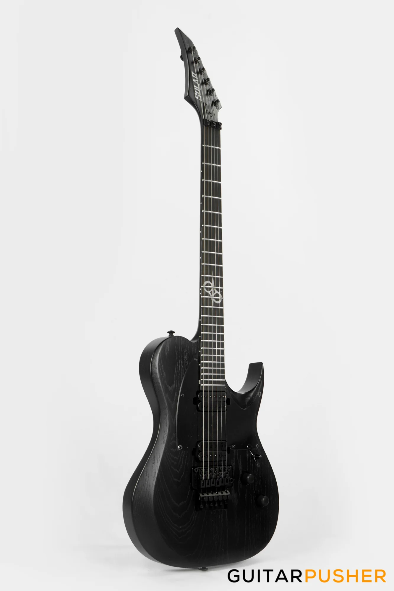 Solar Guitars T1.6FRBOP Black Open Pore Matte Electric Guitar w/ Floyd Rose 1000 - Image 8