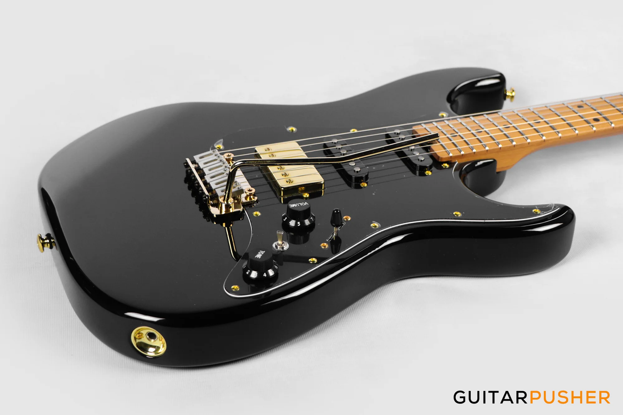Soloking MS-1 Classic MKII and Roasted Maple FB - Black Beauty Gold Hardware - Image 11