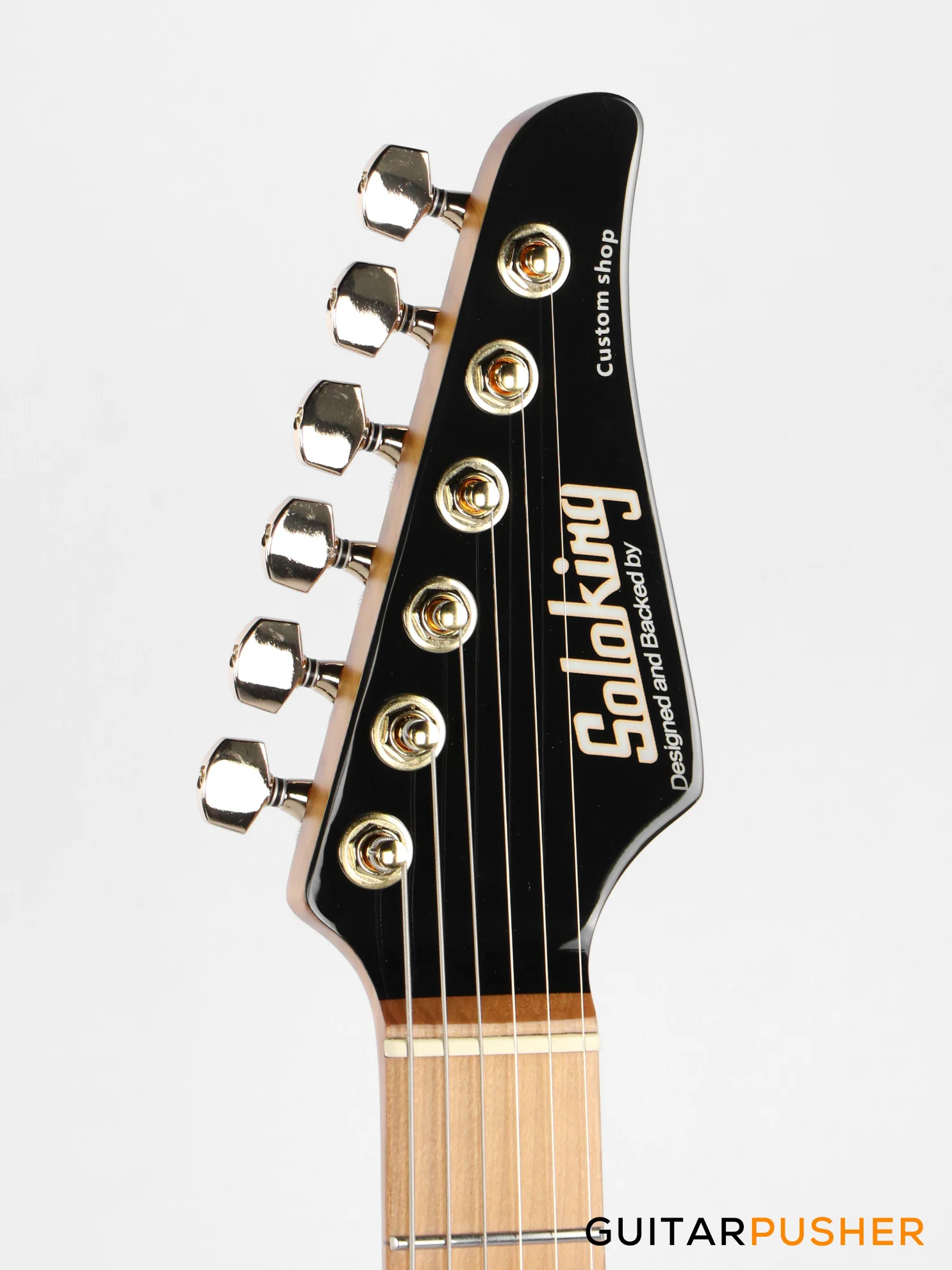 Soloking MS-1 Classic MKII and Roasted Maple FB - Black Beauty Gold Hardware - Image 5