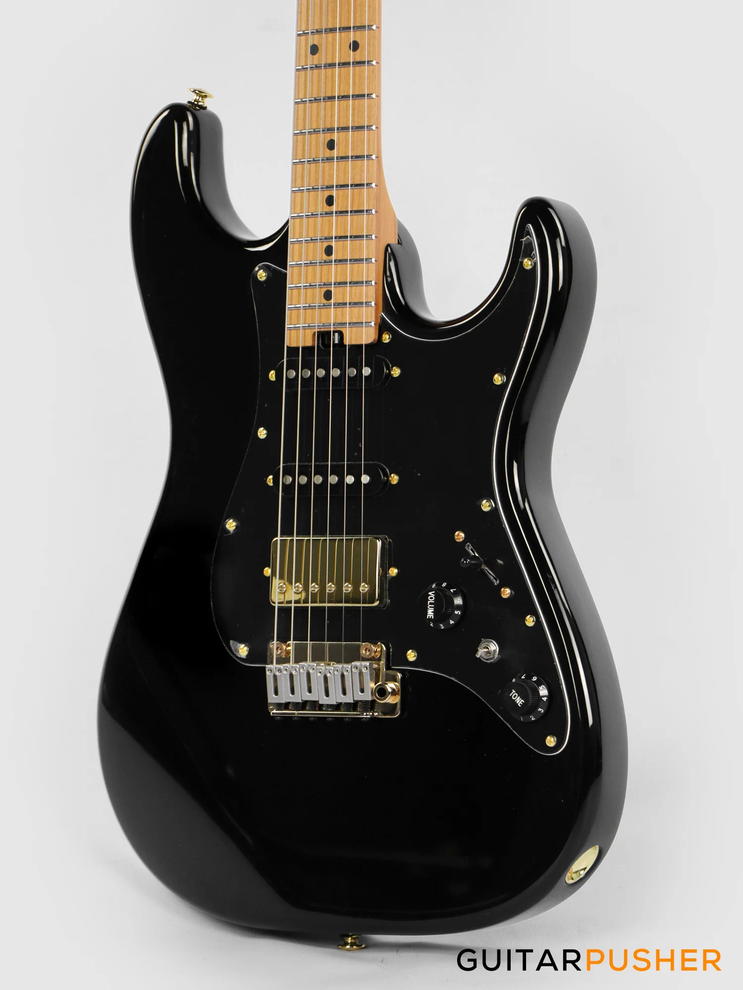 Soloking MS-1 Classic MKII and Roasted Maple FB - Black Beauty Gold Hardware - Image 8