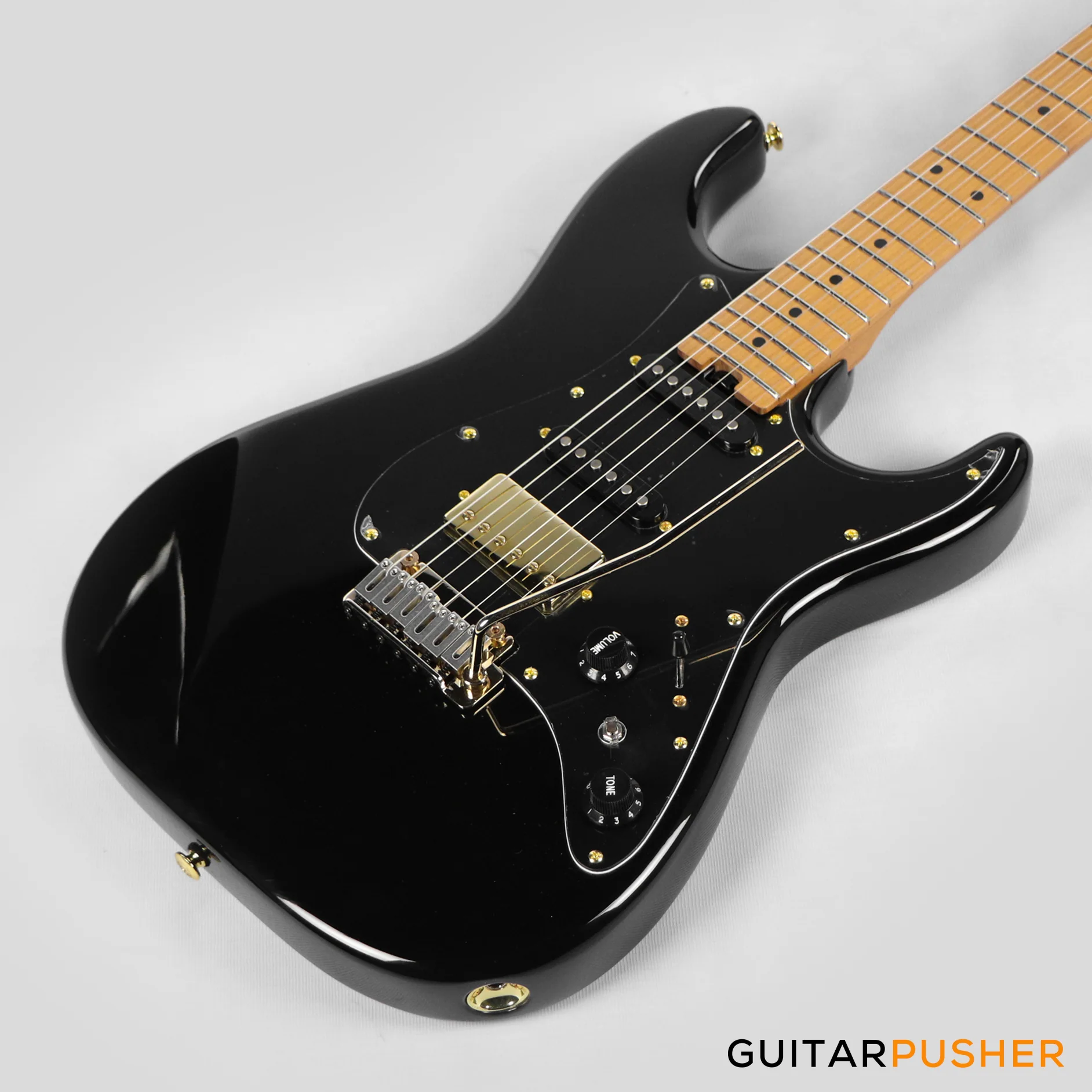 Soloking MS-1 Classic MKII and Roasted Maple FB - Black Beauty Gold Hardware - Image 9