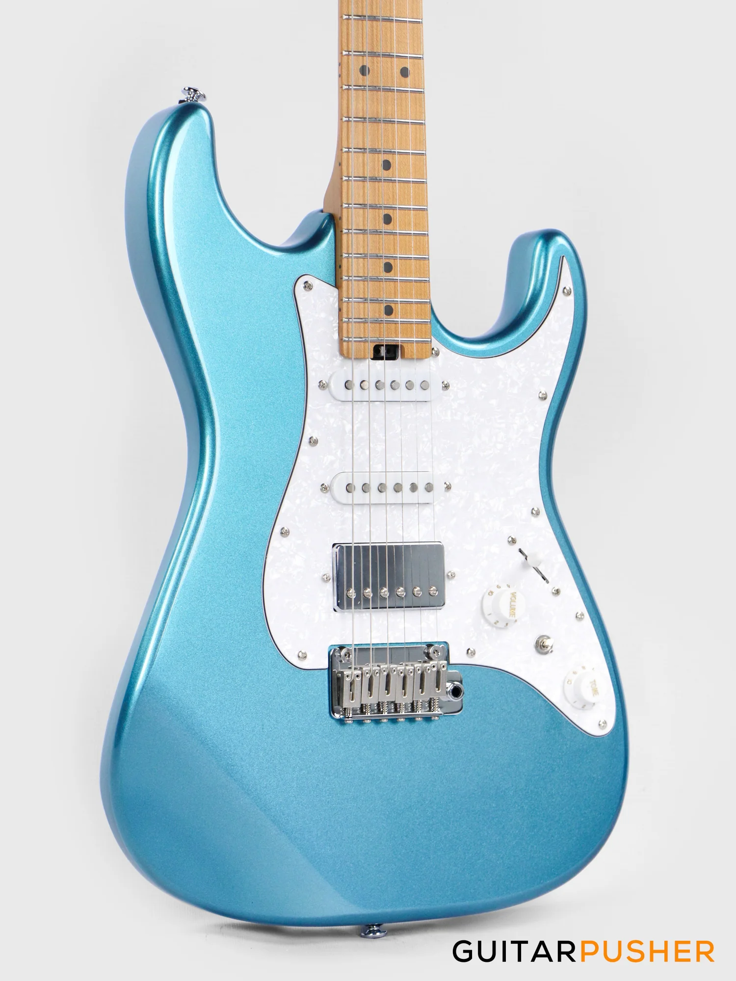 Soloking MS-1 Classic MKII Roasted Maple FB - Lake Placid Blue - Image 4