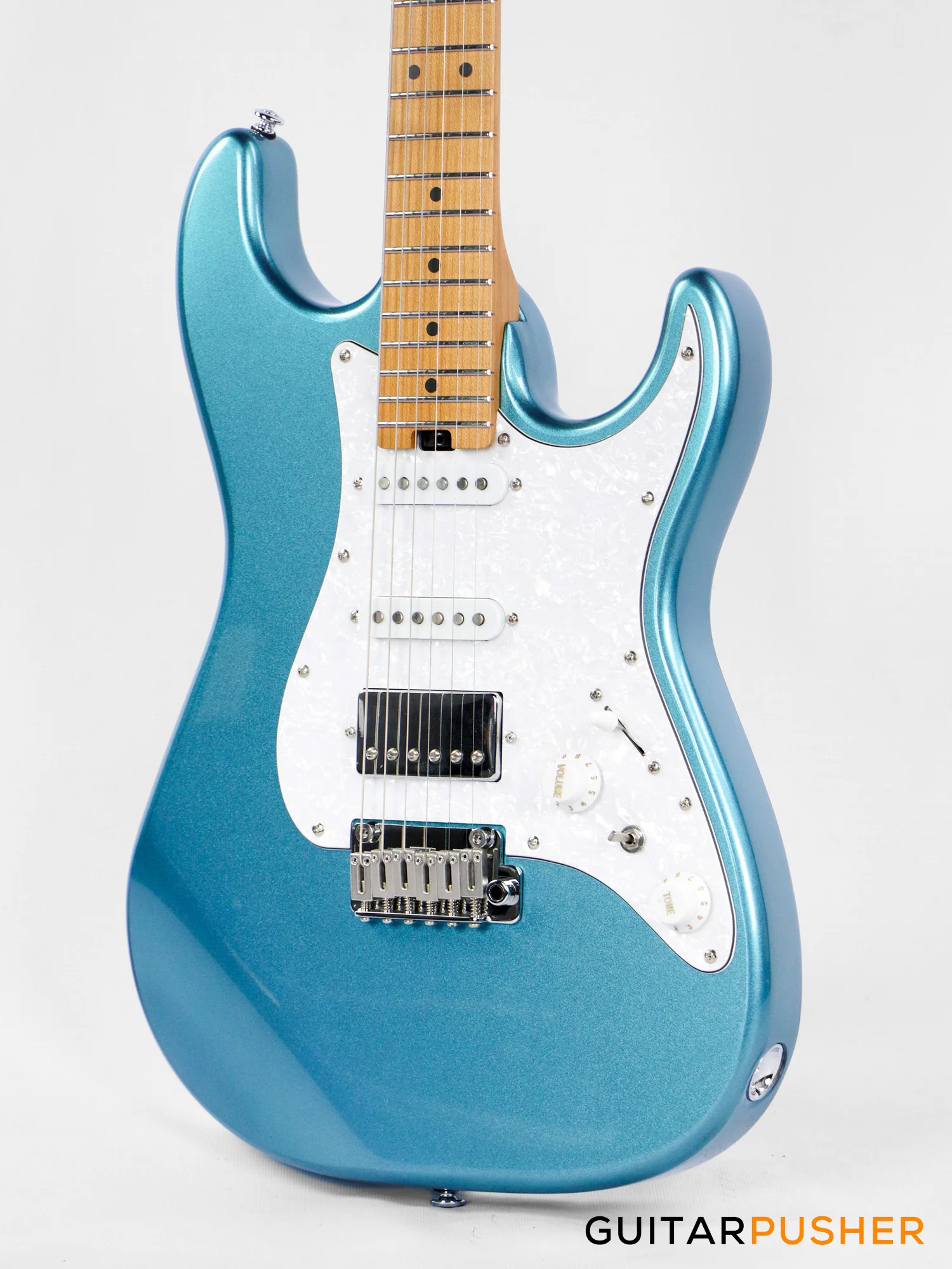 Soloking MS-1 Classic MKII Roasted Maple FB - Lake Placid Blue - Image 9