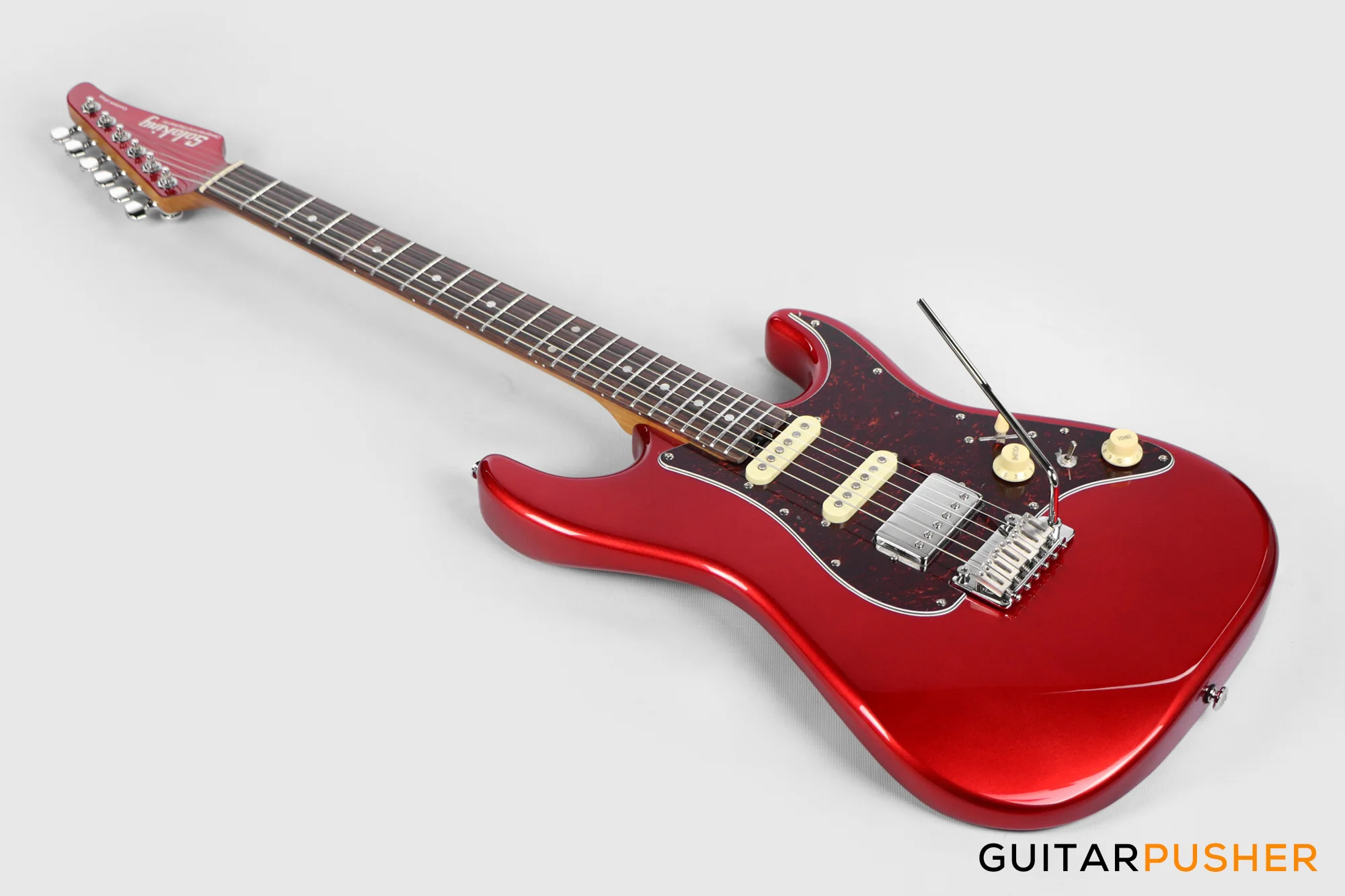 Soloking MS-1 Classic MKII with Roasted Neck and Rosewood FB - Candy Apple Red - Image 11