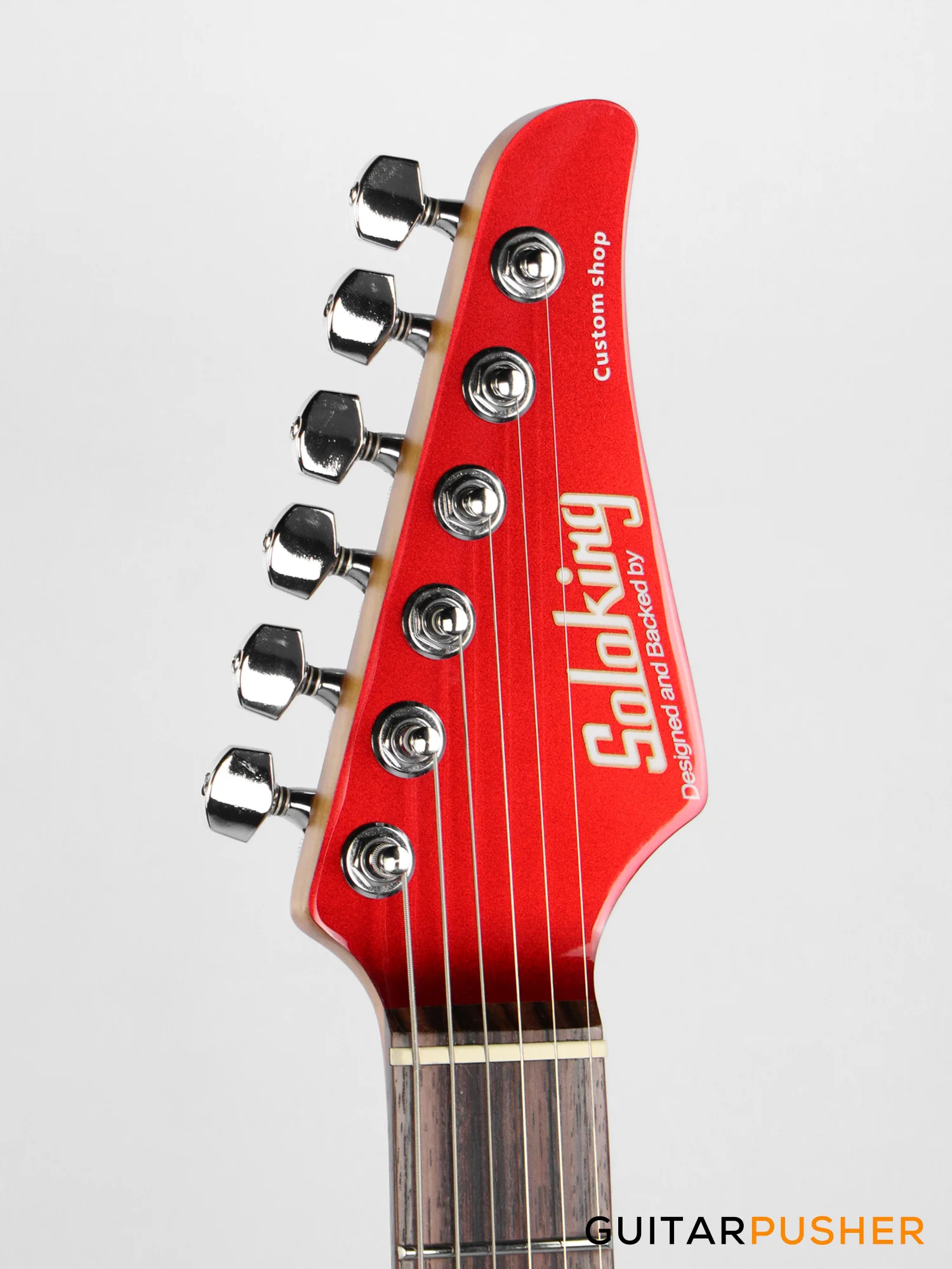 Soloking MS-1 Classic MKII with Roasted Neck and Rosewood FB - Candy Apple Red - Image 6