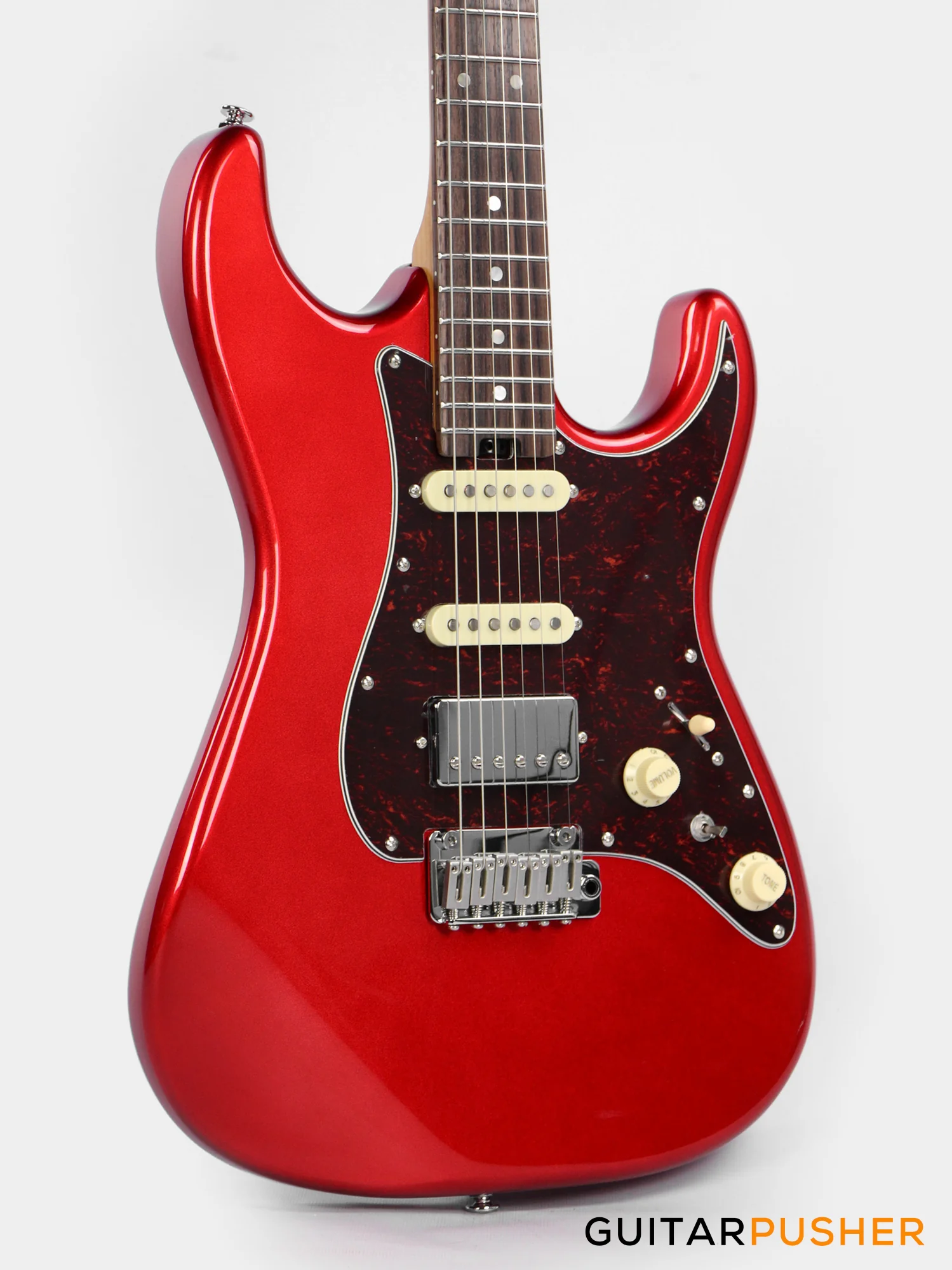 Soloking MS-1 Classic MKII with Roasted Neck and Rosewood FB - Candy Apple Red - Image 7