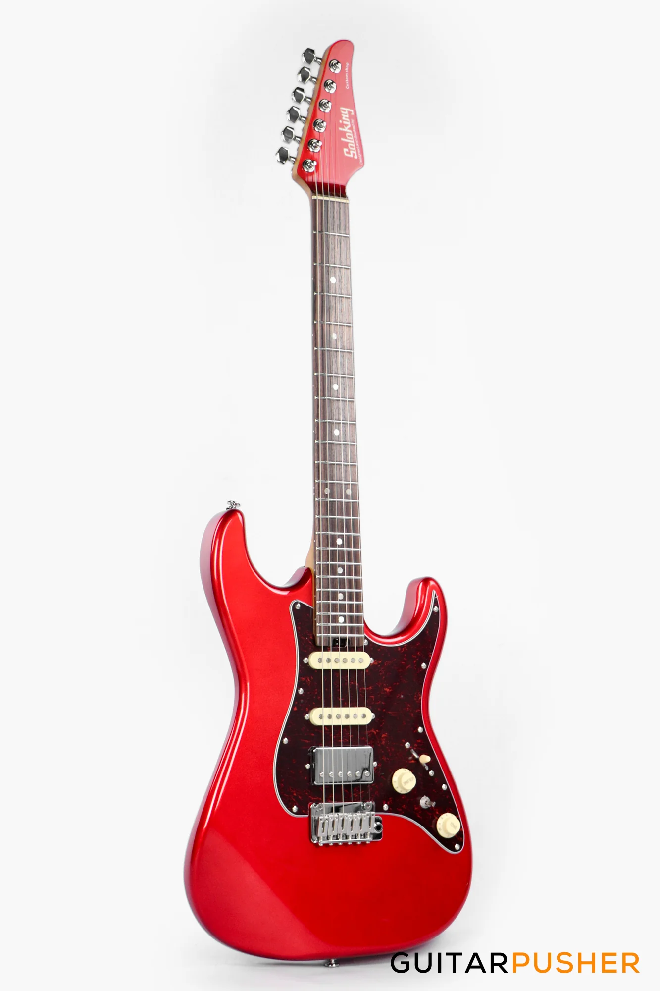 Soloking MS-1 Classic MKII with Roasted Neck and Rosewood FB - Candy Apple Red - Image 8