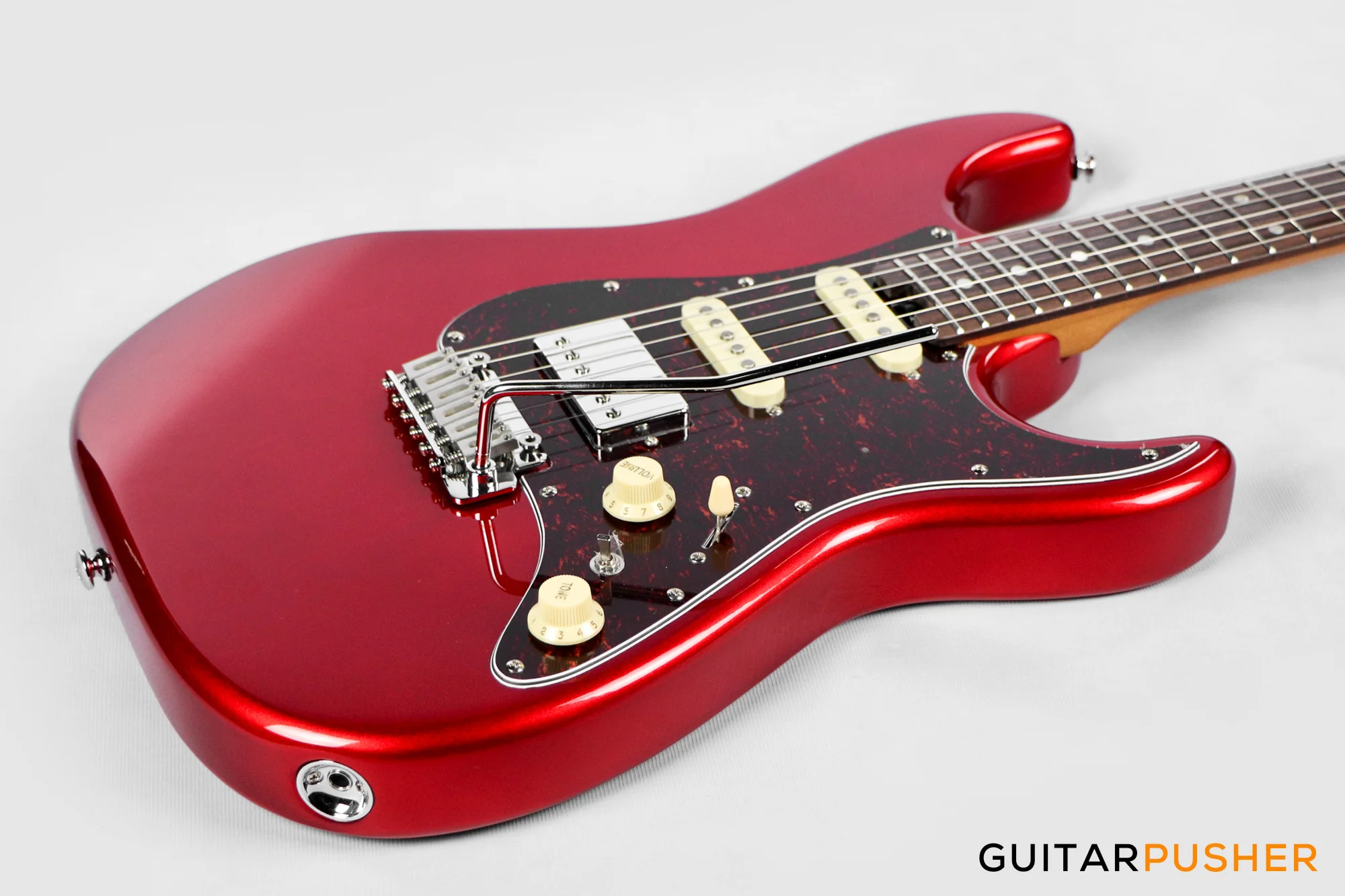 Soloking MS-1 Classic MKII with Roasted Neck and Rosewood FB - Candy Apple Red - Image 9