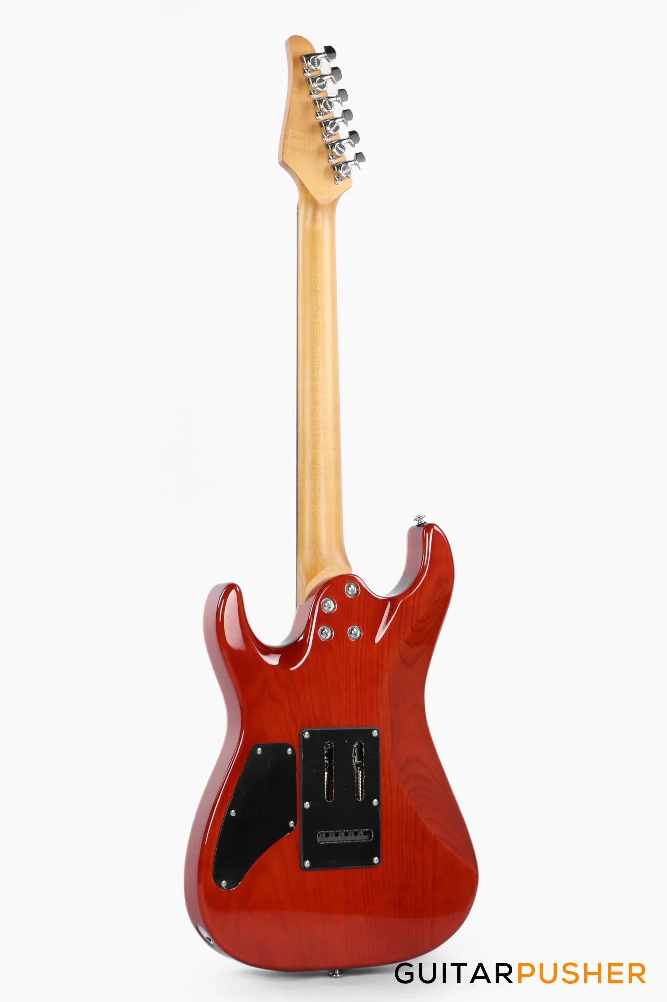 Soloking MS-1 Custom 22 HSS Flat Top with Rosewood FB JESCAR - in Fire Wakesurf - Image 7