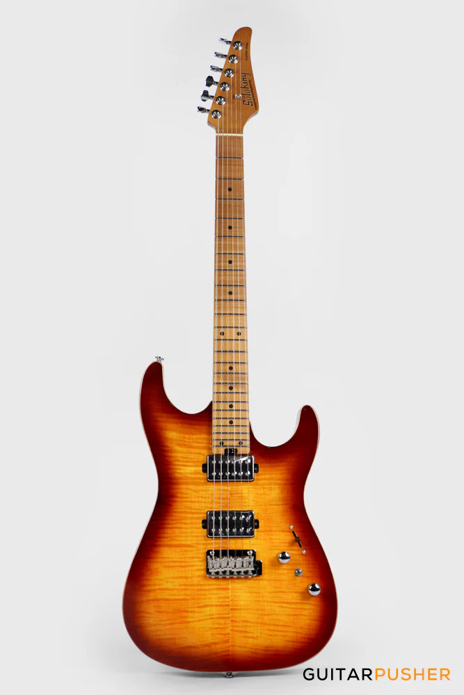Soloking MS-1 Custom 24 HH Quilt with Rosewood FB - Bengal Burst - Image 2