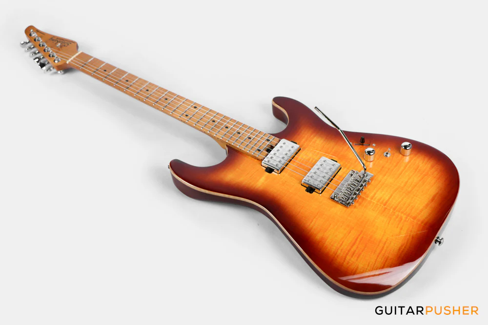 Soloking MS-1 Custom 24 HH Quilt with Rosewood FB - Bengal Burst - Image 9