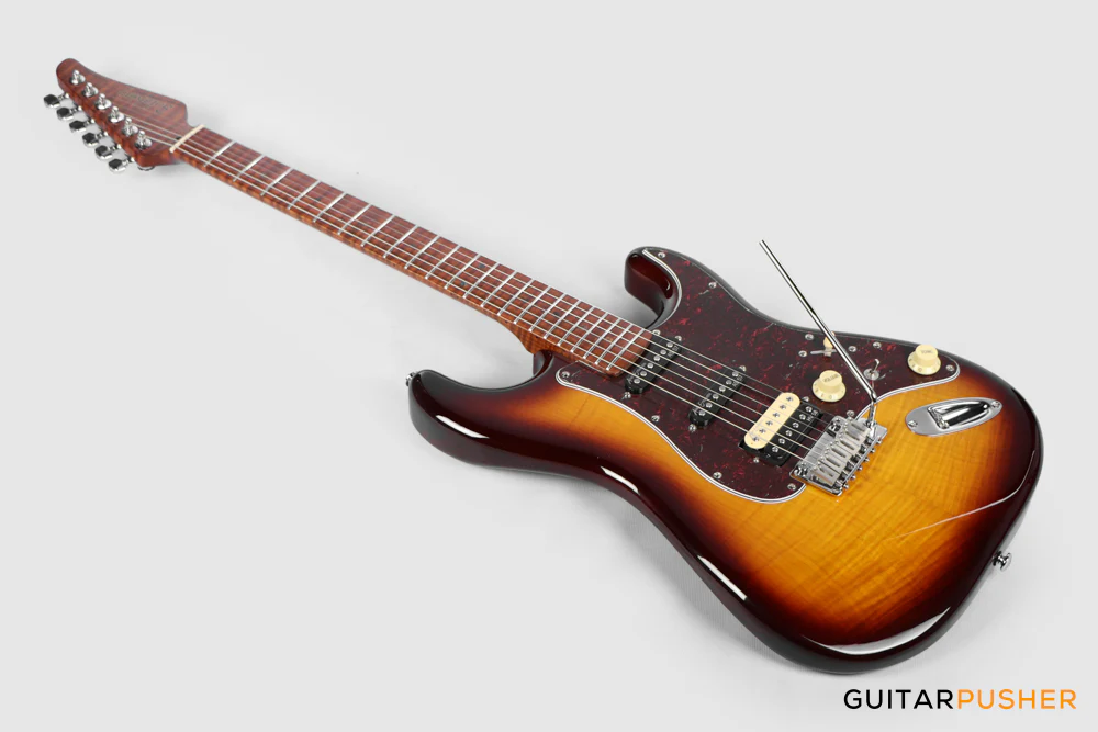 Soloking MS-1 FM Artisan with Roasted Flame Maple Neck Nafiri Special Run - Bourbon Burst - Image 10