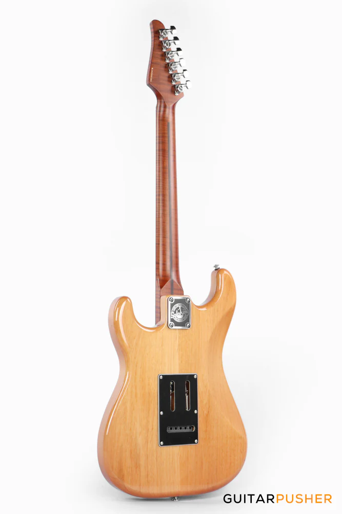 Soloking MS-1 Thinline Artisan FMN with Roasted Flame NeckNafiri Special Run JESCAR - Natural Mocha - Image 6