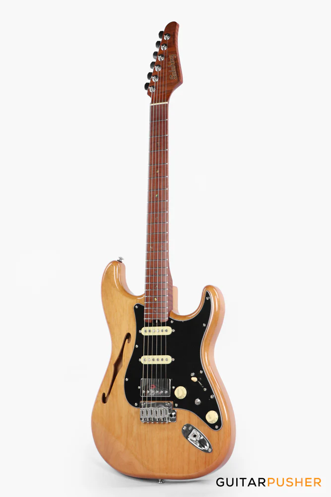 Soloking MS-1 Thinline Artisan FMN with Roasted Flame NeckNafiri Special Run JESCAR - Natural Mocha - Image 7