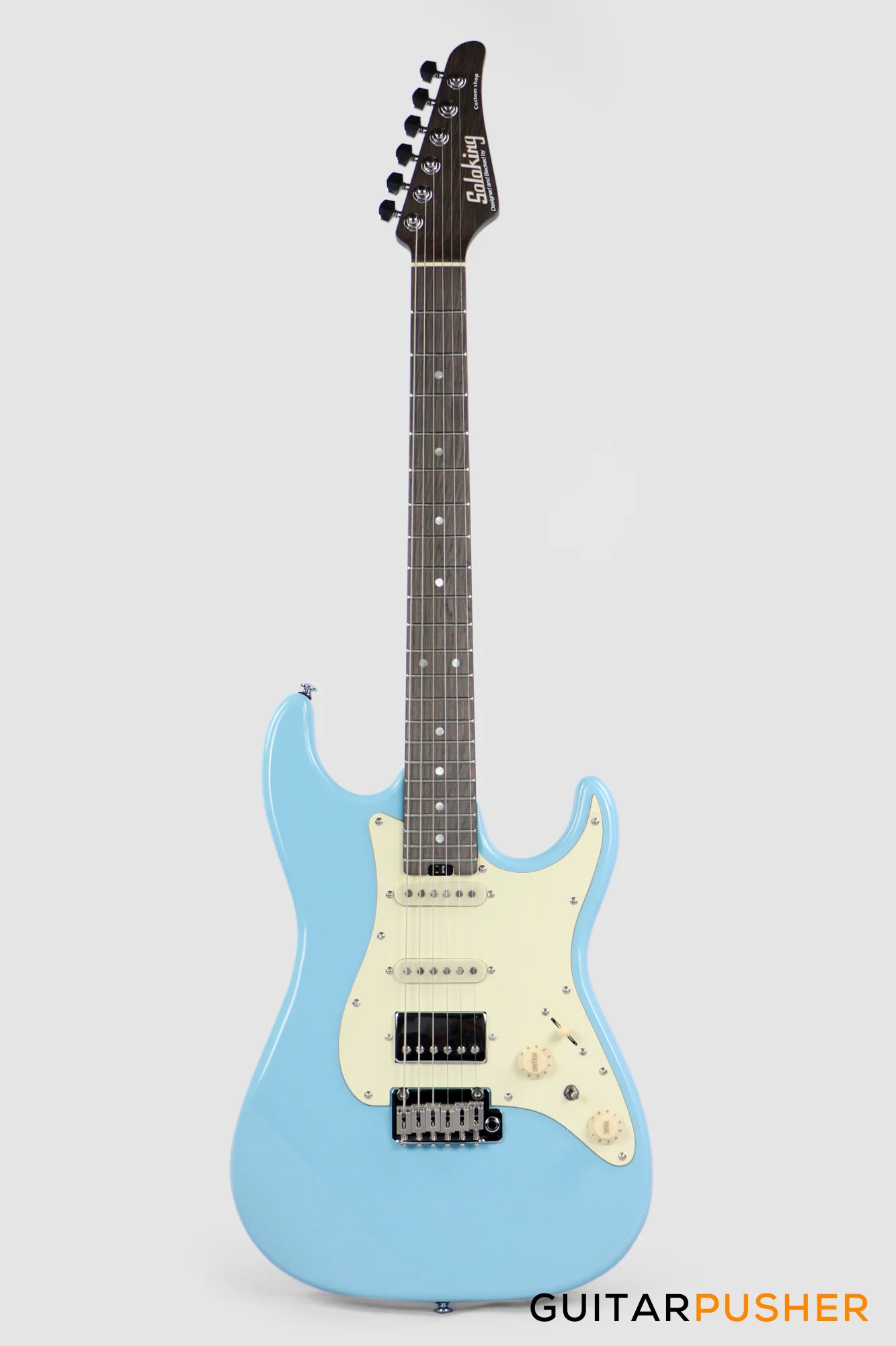Soloking MS-11 Classic with One Piece Micrata Rosewood Neck in Daphne blue Nafiri Special Run - Image 2