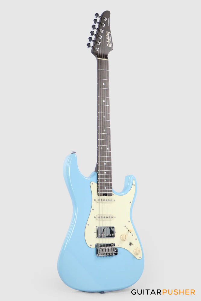 Soloking MS-11 Classic with One Piece Micrata Rosewood Neck in Daphne blue Nafiri Special Run - Image 3