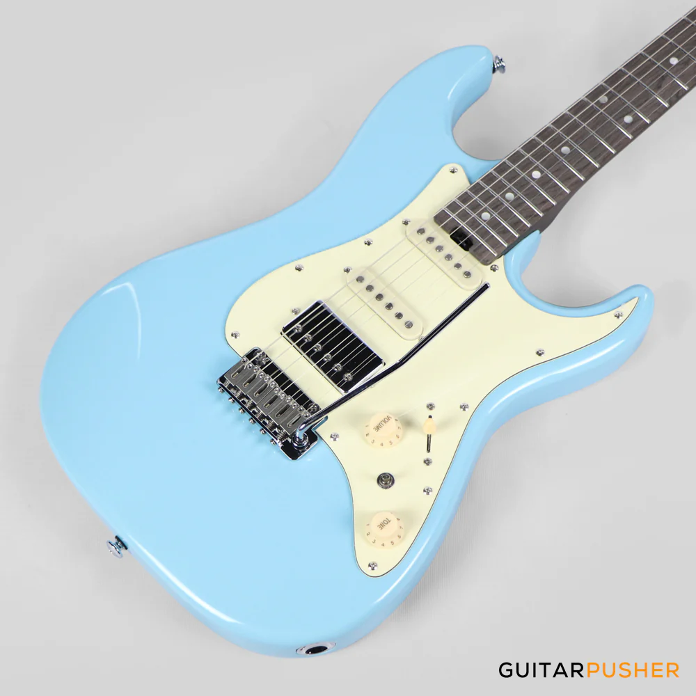 Soloking MS-11 Classic with One Piece Micrata Rosewood Neck in Daphne blue Nafiri Special Run - Image 9