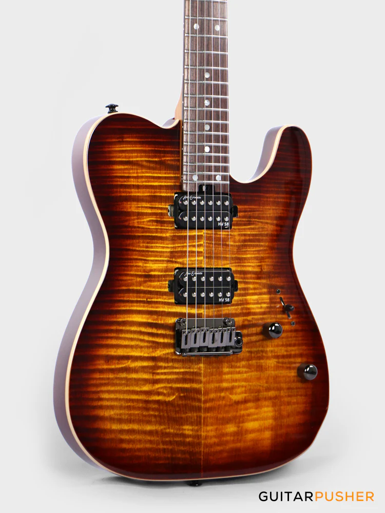 Soloking MT-1 FM 24 Deluxe MKII – Bengal Burst - Image 4