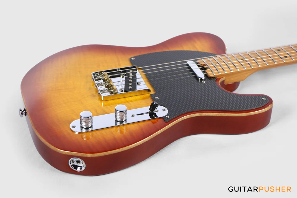 Soloking MT-1 FM Artisan with Solid Flame Top in Honeyburst - Image 10