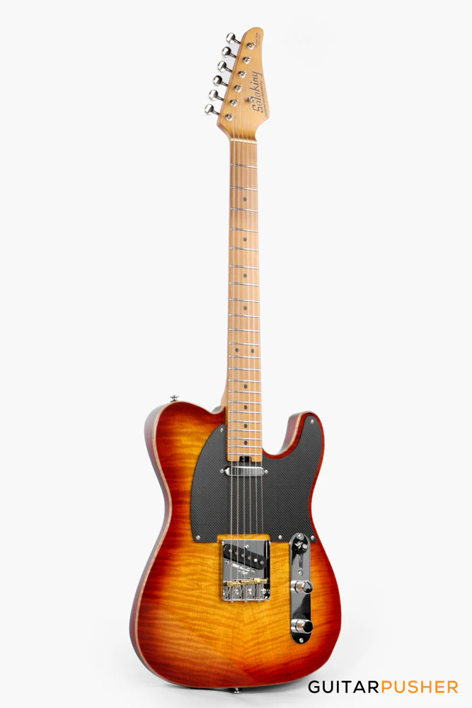 Soloking MT-1 FM Artisan with Solid Flame Top in Honeyburst - Image 3