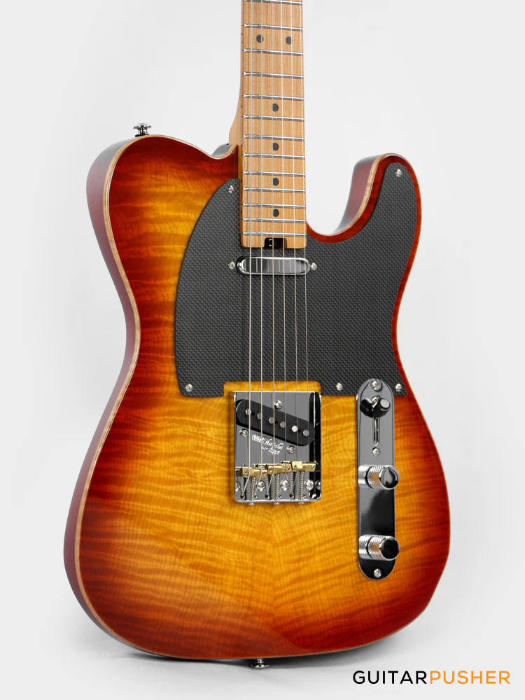 Soloking MT-1 FM Artisan with Solid Flame Top in Honeyburst - Image 4