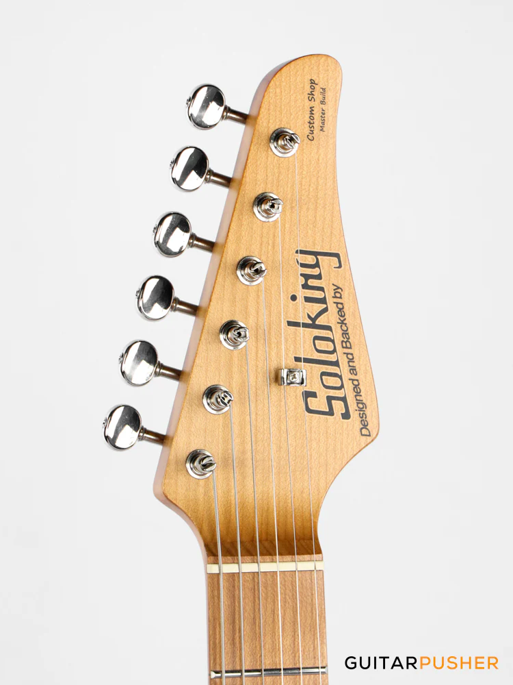 Soloking MT-1 FM Artisan with Solid Flame Top in Honeyburst - Image 5