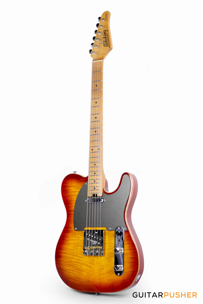 Soloking MT-1 FM Artisan with Solid Flame Top in Honeyburst - Image 7