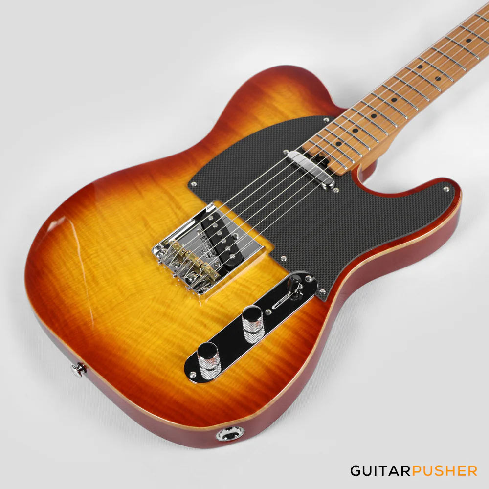 Soloking MT-1 FM Artisan with Solid Flame Top in Honeyburst - Image 9
