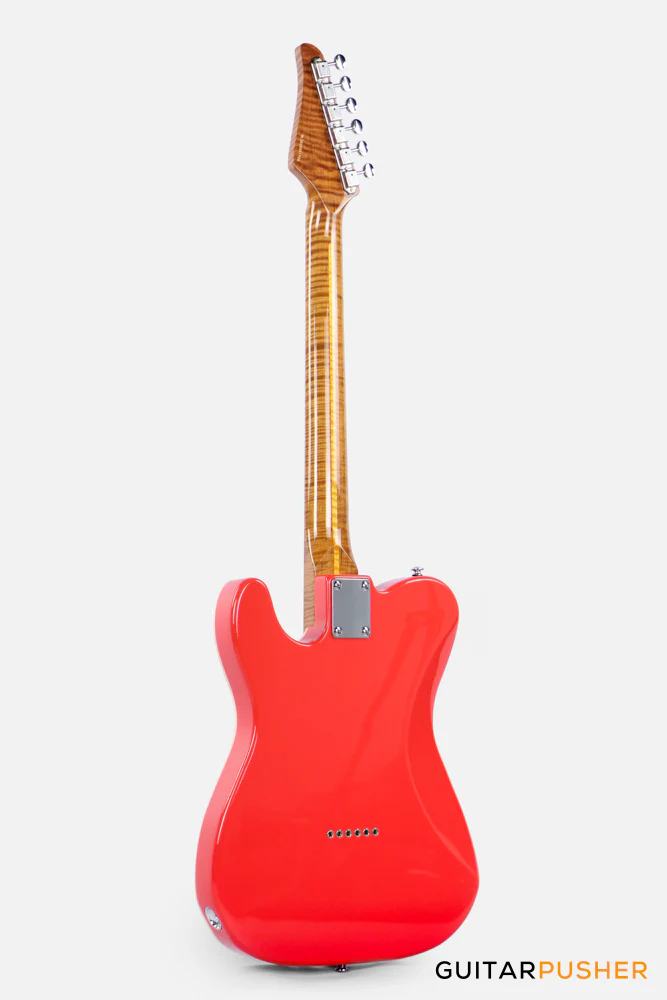 Soloking MT-1 Vintage FMN with Roasted Flame Maple Neck in Fiesta Red Nafiri Special Run - Image 5