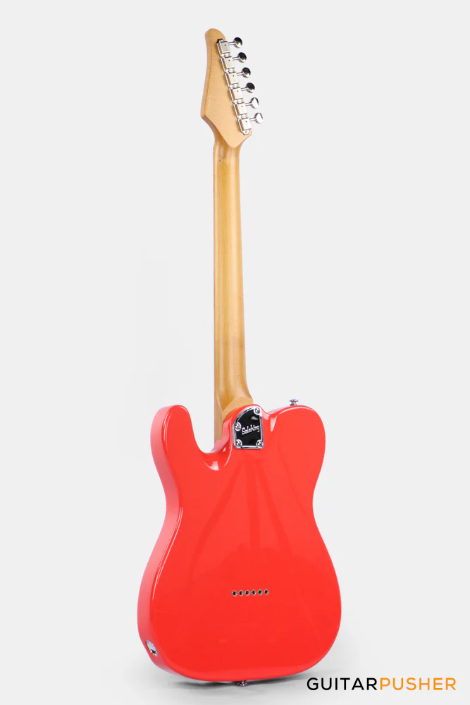 Soloking MT-1 Vintage MKII with Roasted Maple Neck and FB in Fiesta Red - Image 7