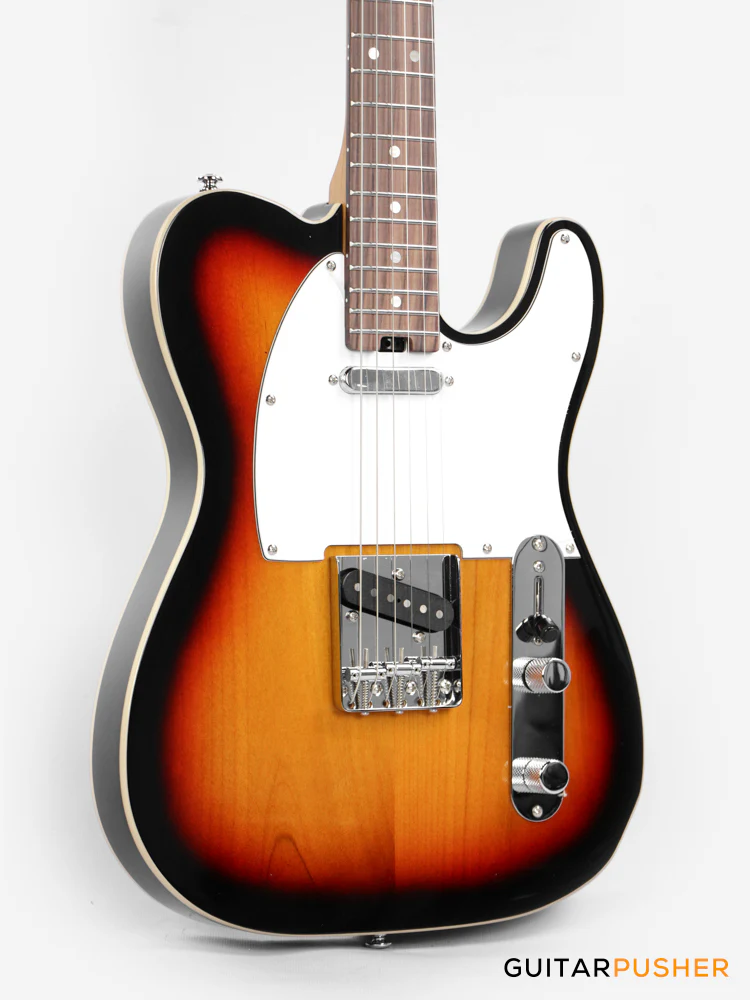 Soloking MT-1B Vintage MKII – Roasted Maple Neck Rosewood Board in 3 tone Sunburst - Image 4