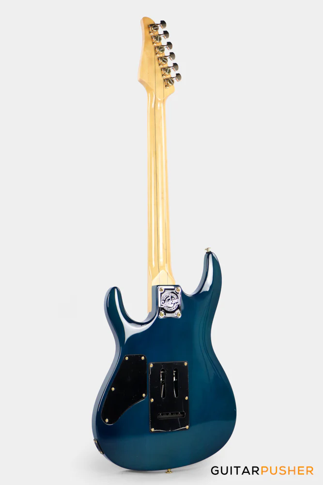 Soloking SM-22 HH QM Shredmaster – Trans Maldives Blue - Image 6
