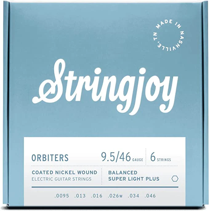 Stringjoy Orbiters Electric Guitar String Set - BALANCED 9.5s Super Light Plus (9.5 13 16 26w 34 46) - Image 2