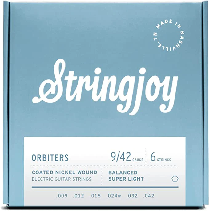 Stringjoy Orbiters Electric Guitar String Set - BALANCED 9s Super Light (9 12 15 24w 32 42) - Image 2
