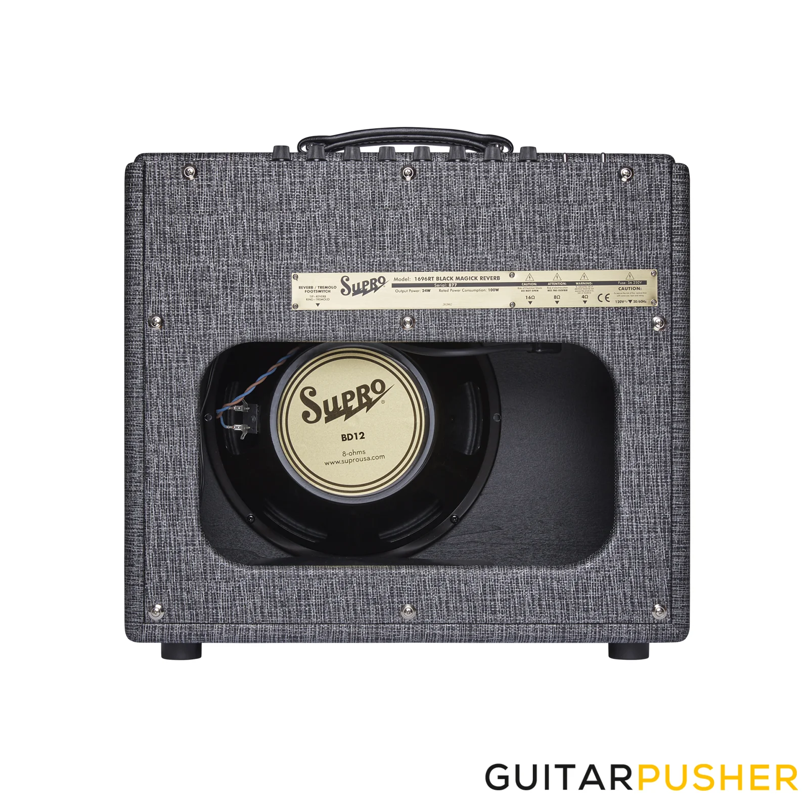 Supro Black Magick 25-Watt 1x12" Reverb & Tremolo All-Tube Combo Amplifier - Image 4