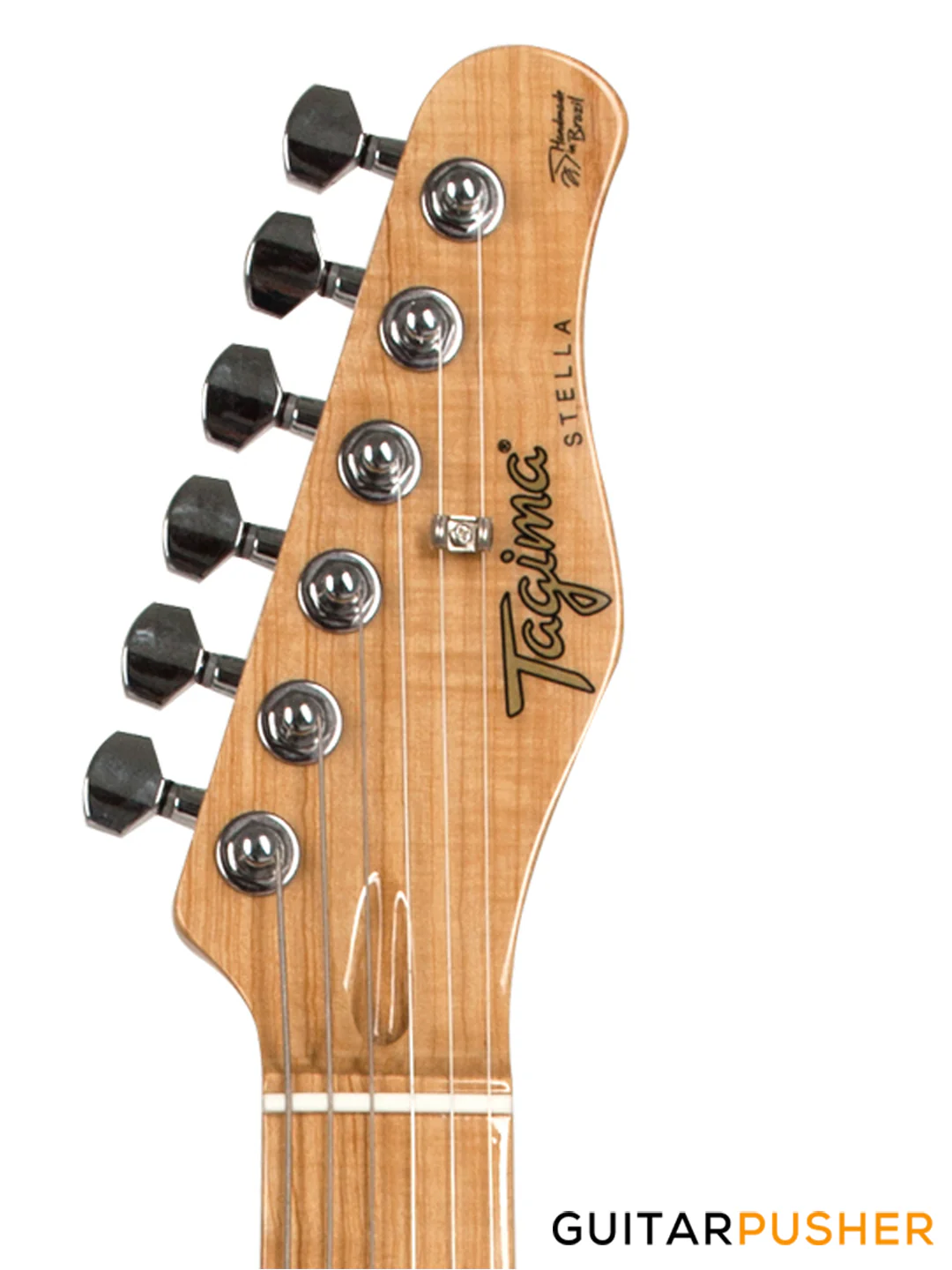 Tagima Brazil Series Stella HSS S Style Electric Guitar (Honeyburst) Maple Fingerboard/Tortoise Pickguard - Image 4