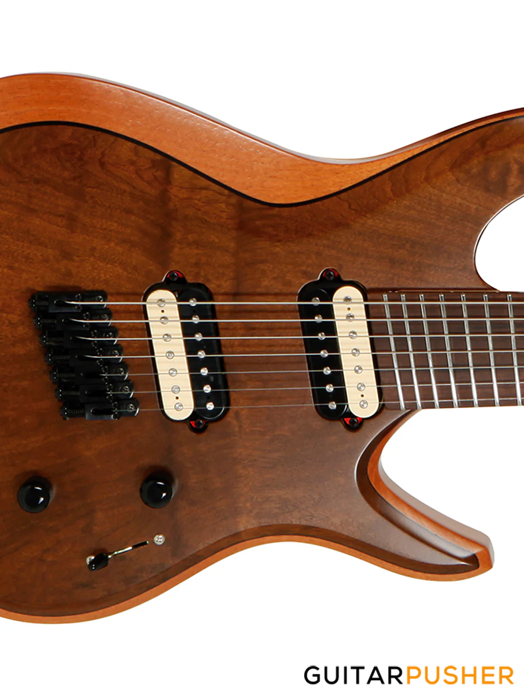Tagima Brazil Series True Range 7 7-String Fanned Fret Electric Guitar (Natural Satin) Rosewood Fingerboard - Image 3