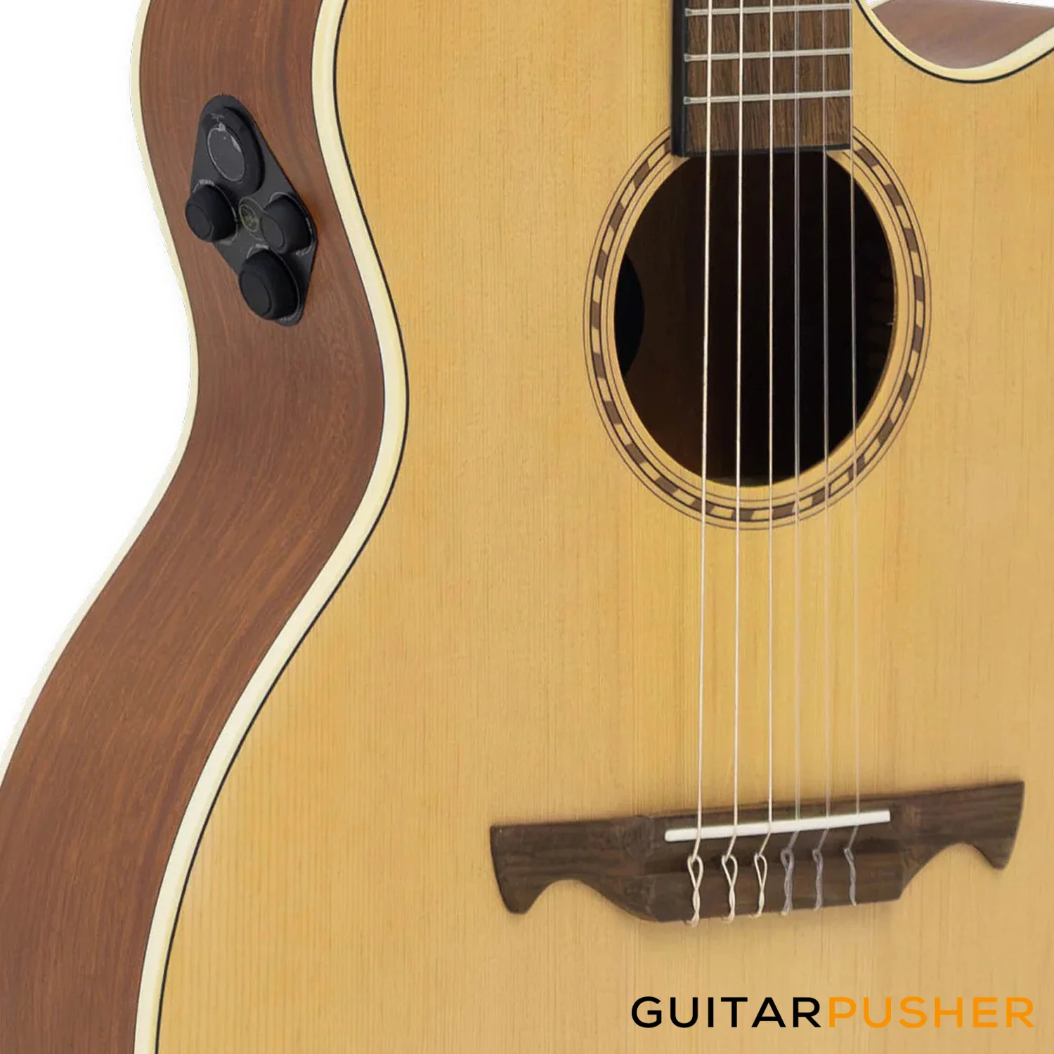 Tagima Echo EQ Nylon String Acoustic-Electric Guitar - Natural - Image 4