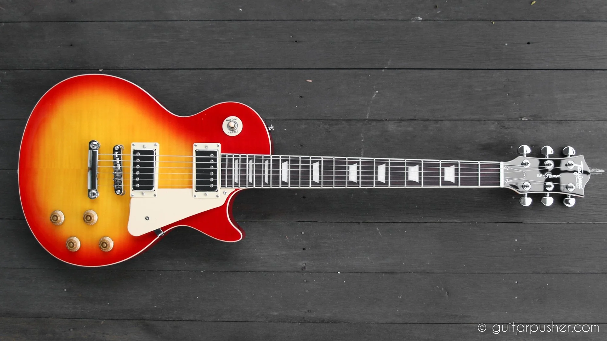 Tagima EG-535 Singlecut Electric Guitar - Cherry Sunburst - Image 3