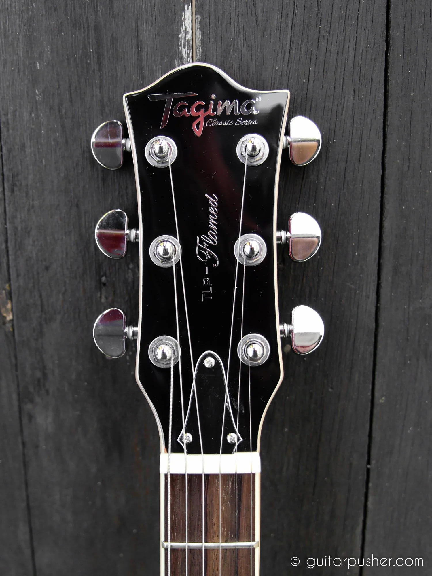Tagima EG-535 Singlecut Electric Guitar - Trans Red - Image 9