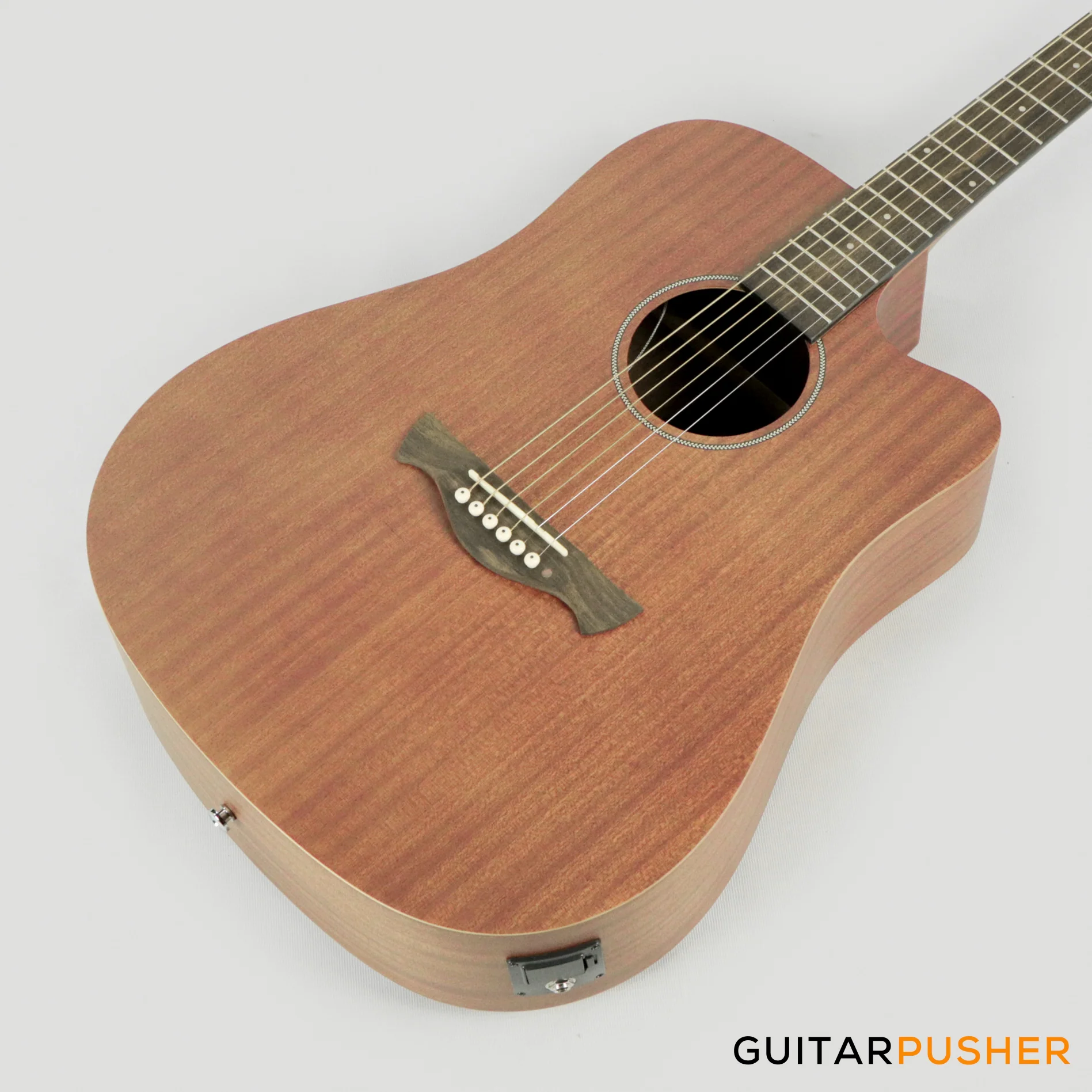 Tagima Kansas Mahogany Dreadnought Cutaway Acoustic-Electric Guitar - Natural - Image 11
